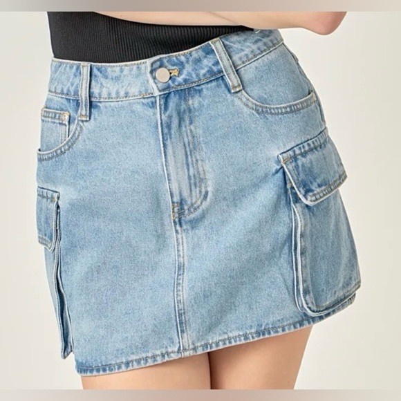English Factory Dresses & Skirts - ENGLISH FACTORY Denim Mini Skirt